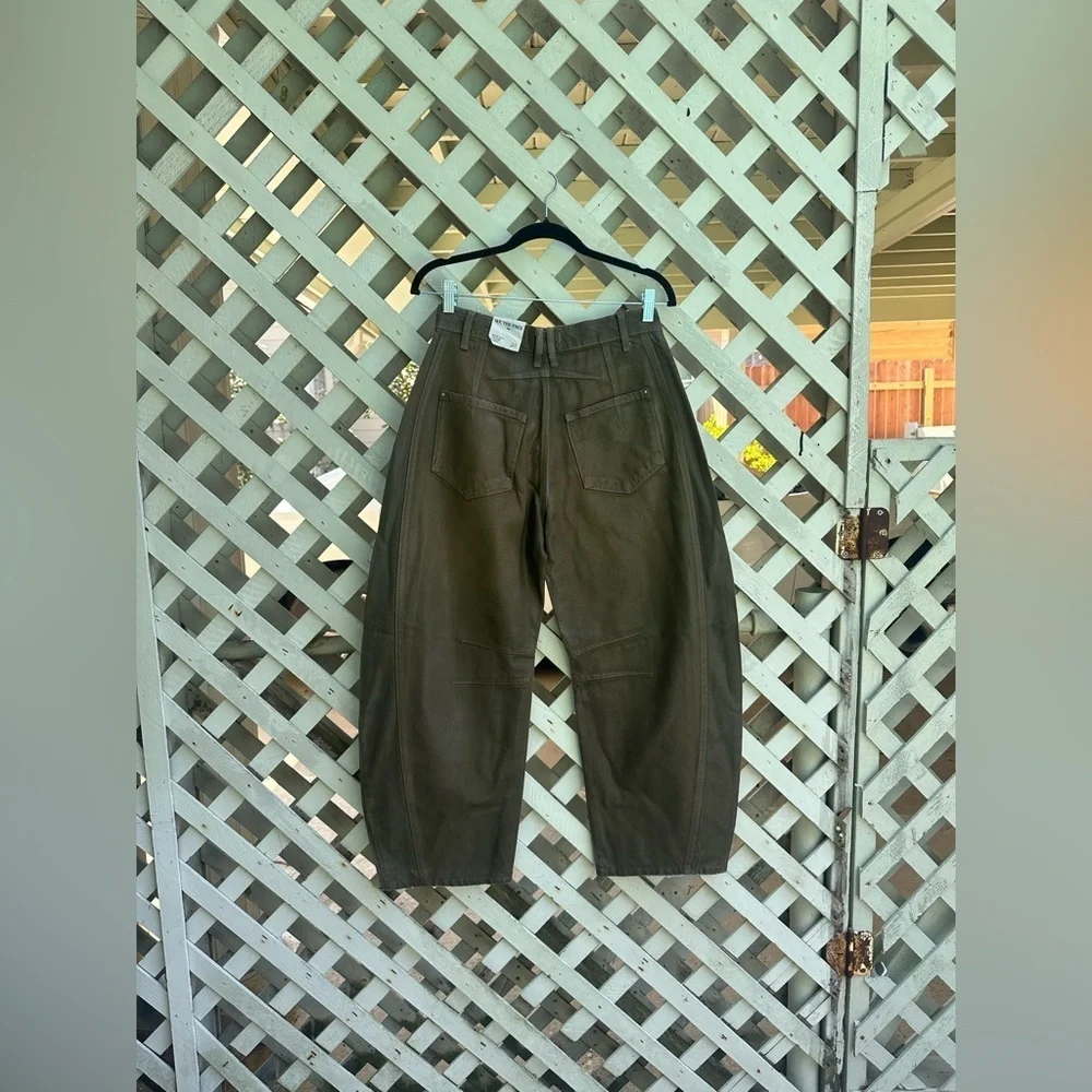 Free people We The Free Good Luck Mid-Rise Barrel Jeans